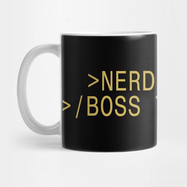 Today Nerd Morning Boss by BestsellerTeeShirts